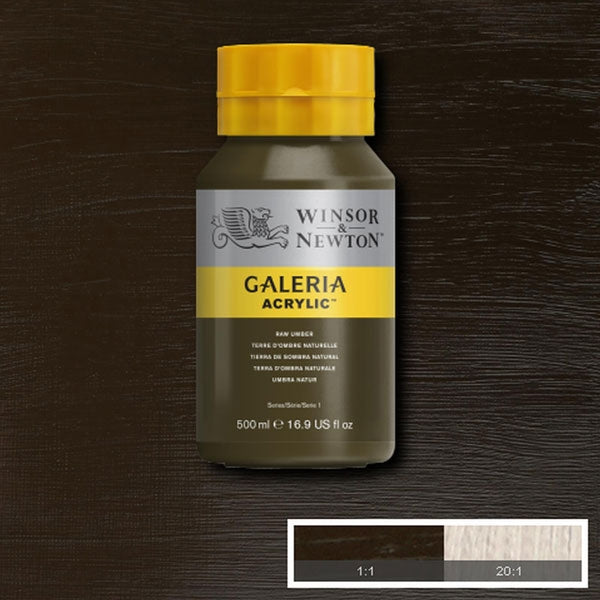 Winsor und Newton - Galeria Acrylfarbe - 500 ml - Raw Umber