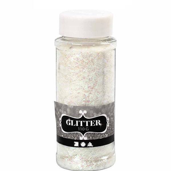 Create Craft - Glitter 110g Crystal  -Tub with shaker top.