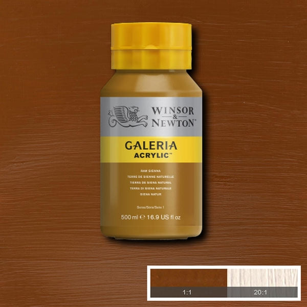 Winsor et Newton - Couleur acrylique de Galeria - 500 ml - Sienna brute