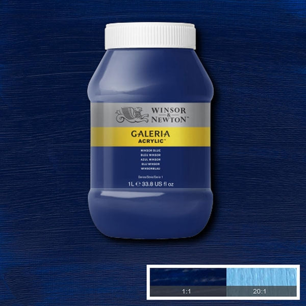 Winsor en Newton - Galeria Acryl -kleur - 1 liter - Winsor Blue
