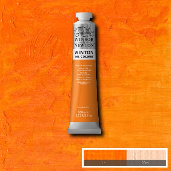 Winsor and Newton - Winton Oil Colour - 200ml - Cadmium Orange (4)