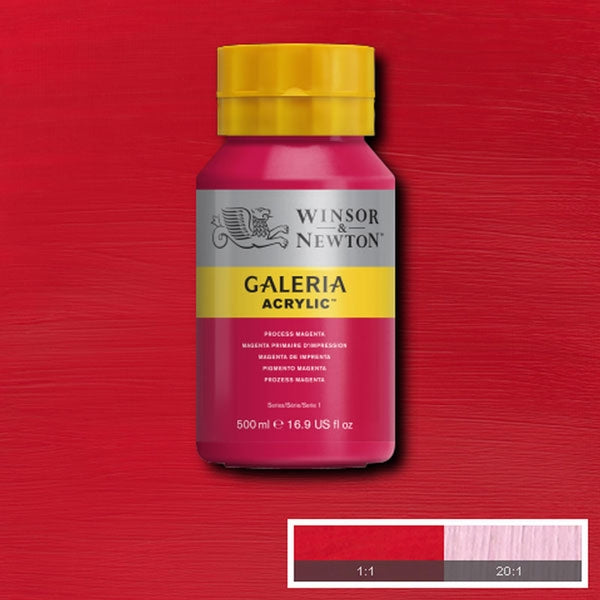 Winsor et Newton - Galeria Acrylic Couleur - 500 ml - Processus Magenta