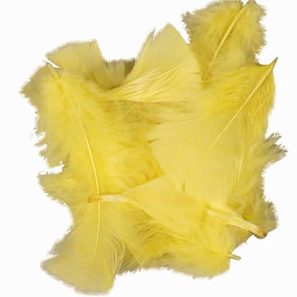 Crea artigianato - piume tacchino 50g giallo