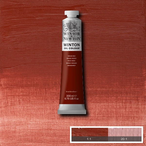 Winsor et Newton - Couleur d'huile Winton - 200 ml - Indian Red (23)