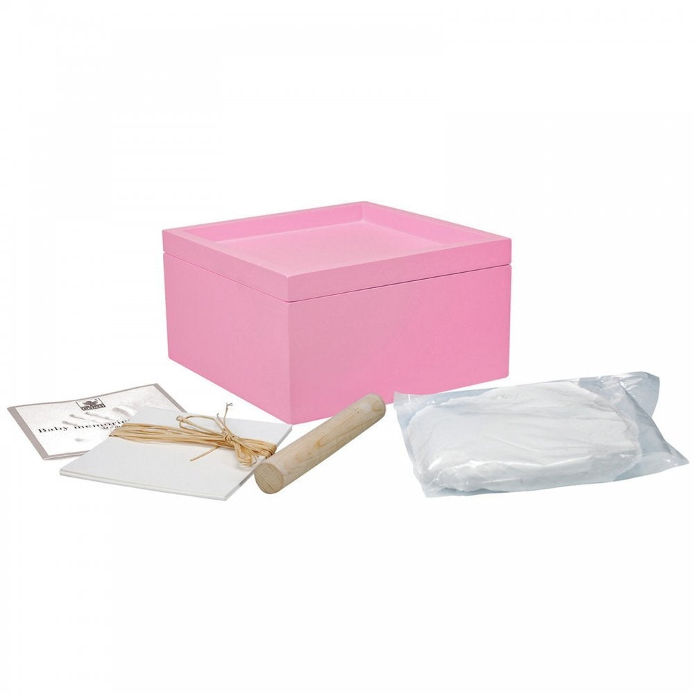 Pebeo - Gedeo - Form und Gießen - Baby Erinnerungen Box - Handabdruck Kit - Mädchen