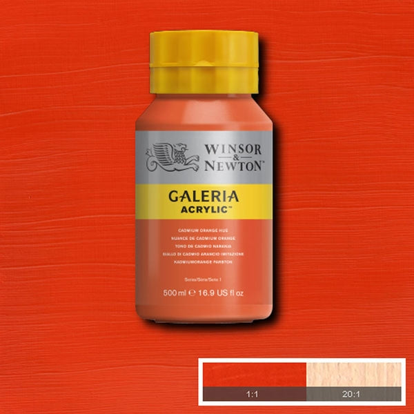 Winsor e Newton - Colore acrilico Galeria - 500 ml - Cadmium Orange
