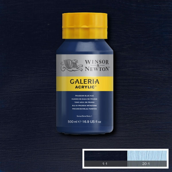 Winsor e Newton - Colore acrilico Galeria - 500 ml - blu prussiano