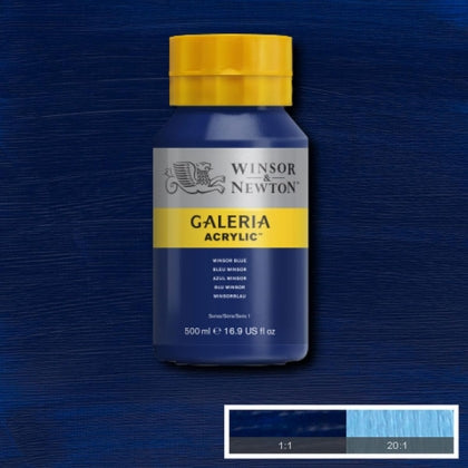 Winsor und Newton - Galeria Acrylfarbe - 500 ml - Winsor Blau