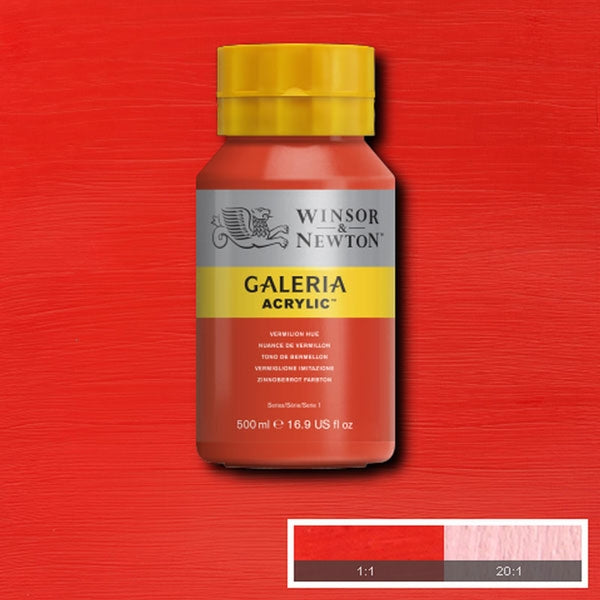 Winsor en Newton - Galeria Acryl -kleur - 500 ml - Vermilion