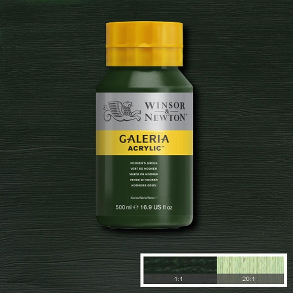 Winsor e Newton - Colore acrilico Galeria - 500 ml - Hookers Green