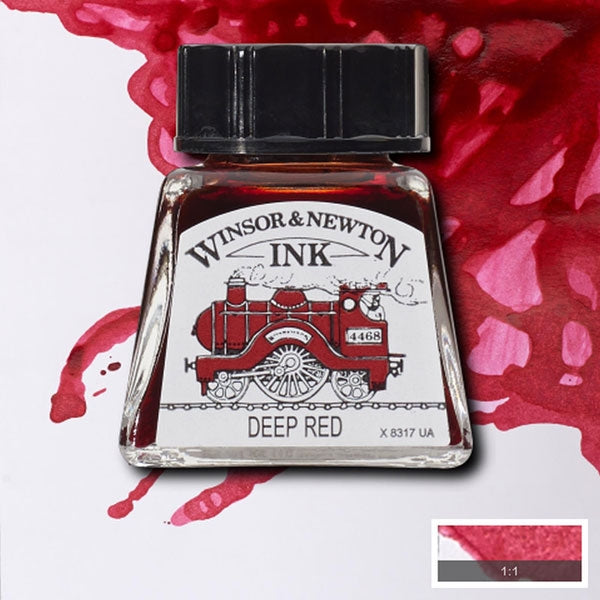 Winsor and Newton - Drawing Ink - 14ml - Deep Red