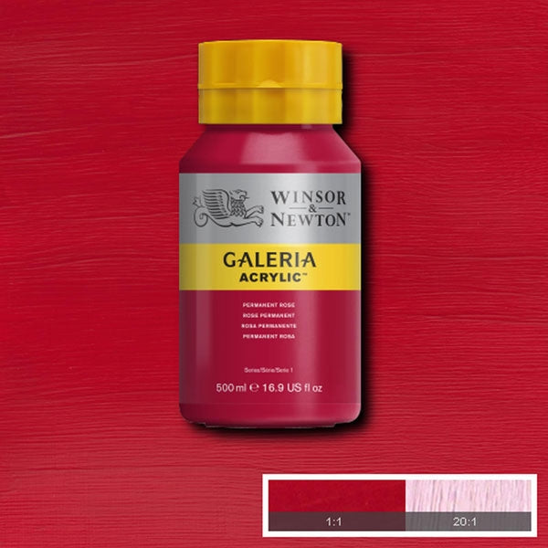 Winsor et Newton - Couleur acrylique de Galeria - 500 ml - PEMANENT ROSE
