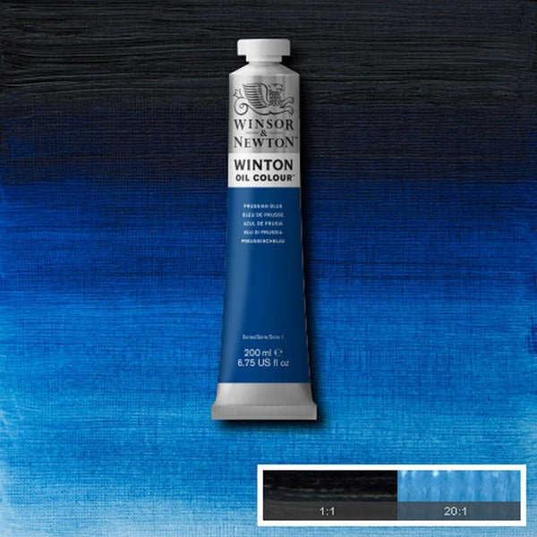 Winsor et Newton - Couleur d'huile Winton - 200 ml - Blue prussien (33)