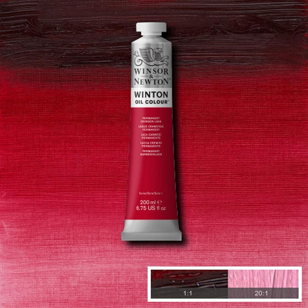 Winsor e Newton - Winton Oil Color - 200ml - Permanent Crimson Lake (17)