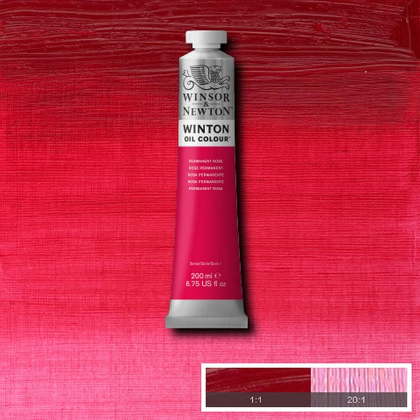 Winsor en Newton - Winton Oil Color - 200 ml - Permanente Rose (49)