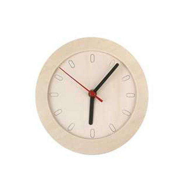 Handwerk -Uhr -Uhr mit Holzrahmen -15 cm -lywood -1 Stück