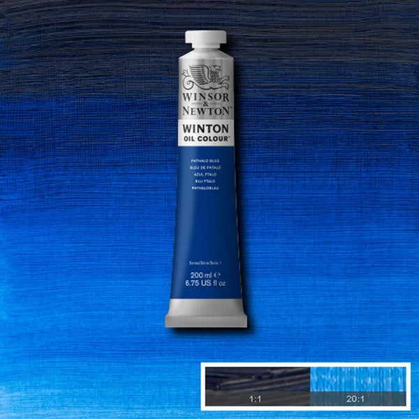 Winsor en Newton - Winton Oil Color - 200 ml - Phthalo Blue (30)