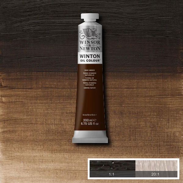 Winsor and Newton - Winton Oil Colour - 200ml - Raw Umber (35)