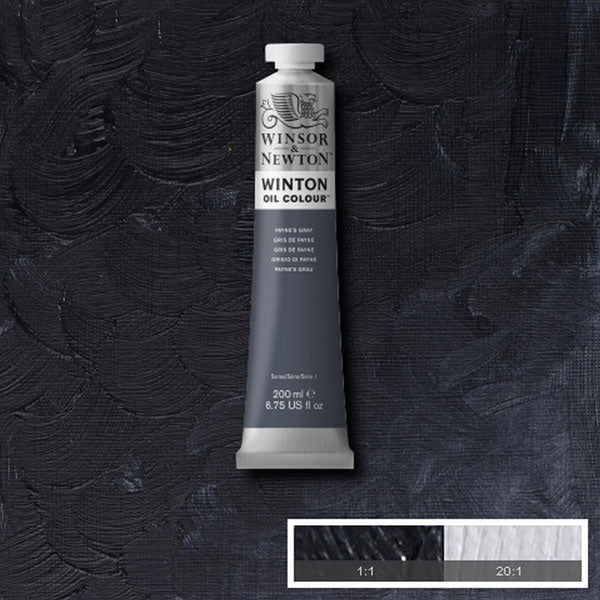 Winsor and Newton - Winton Oil Colour - 200ml - Paynes Grey (32)
