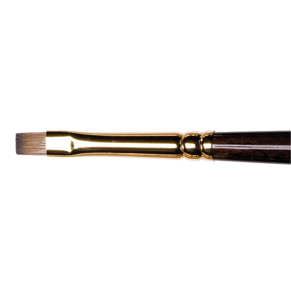 Winsor and Newton - Monarch Short Flat-Bright Long Handle Brush - No. 4