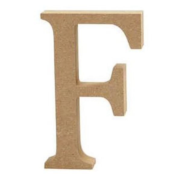 Create Craft - MDF Letter 13cm - F