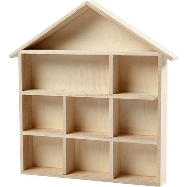 Créer un artisanat - étagère en forme de maison 26x25.2x3,5 cm