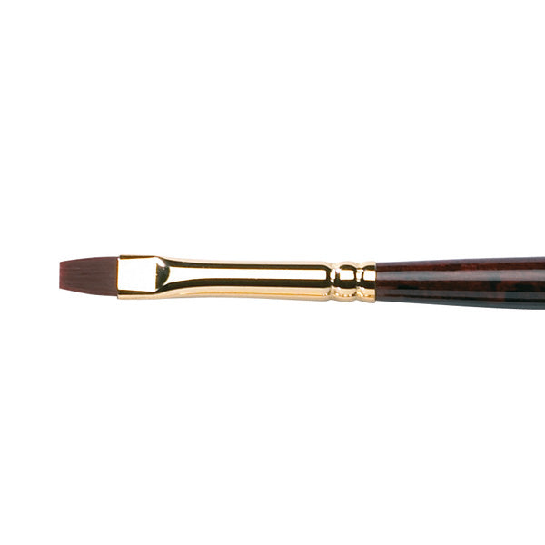 Winsor and Newton - Galeria Short Flat-Bright Long Handle Brush - No. 2