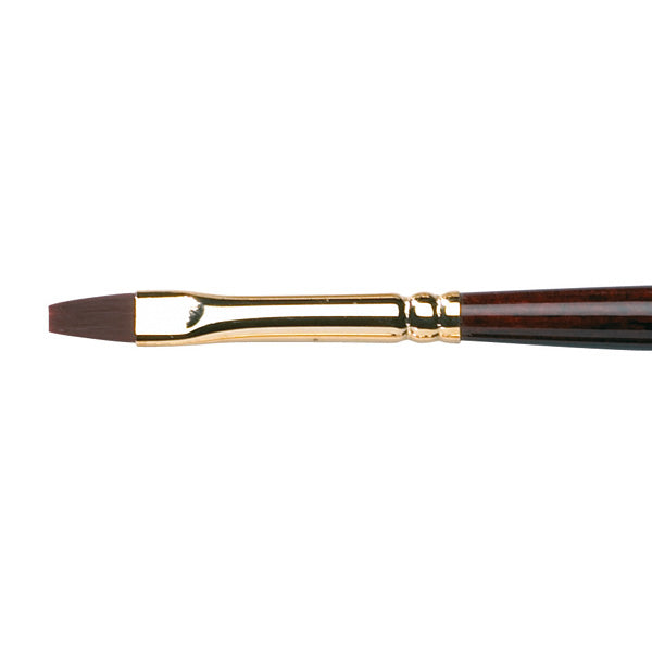 Winsor and Newton - Galeria Short Flat-Bright Long Handle Brush - No. 4