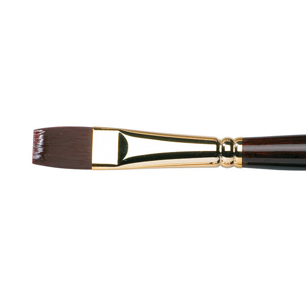 Winsor and Newton - Galeria Short Flat-Bright Long Handle Brush - No. 14