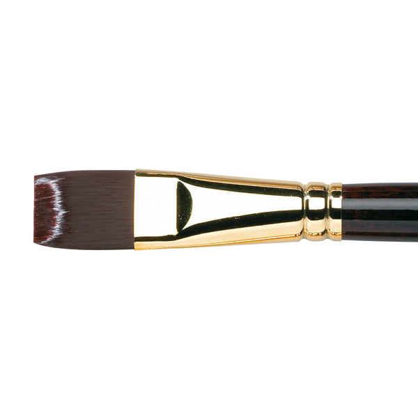 Winsor and Newton - Galeria Short Flat-Bright Long Handle Brush - No. 22