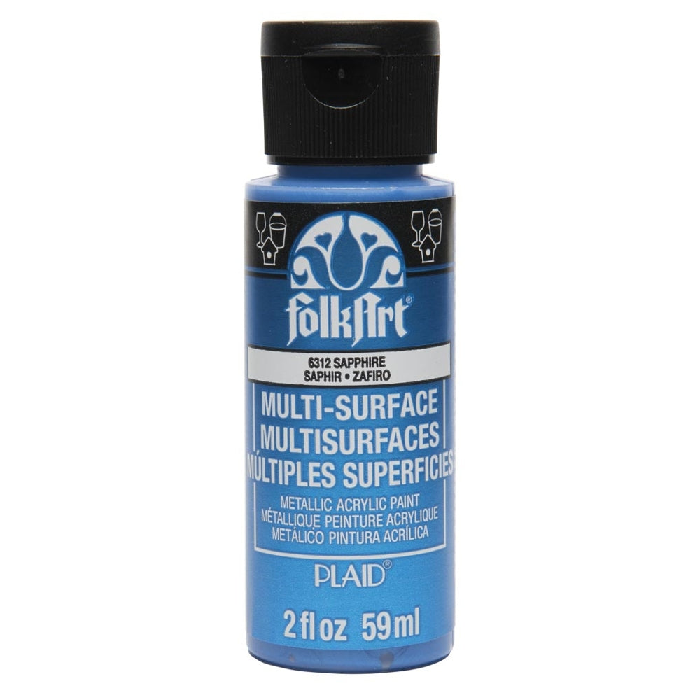 Folkart - Multi -Surface Acryl Paint - 2oz - Met Sapphire