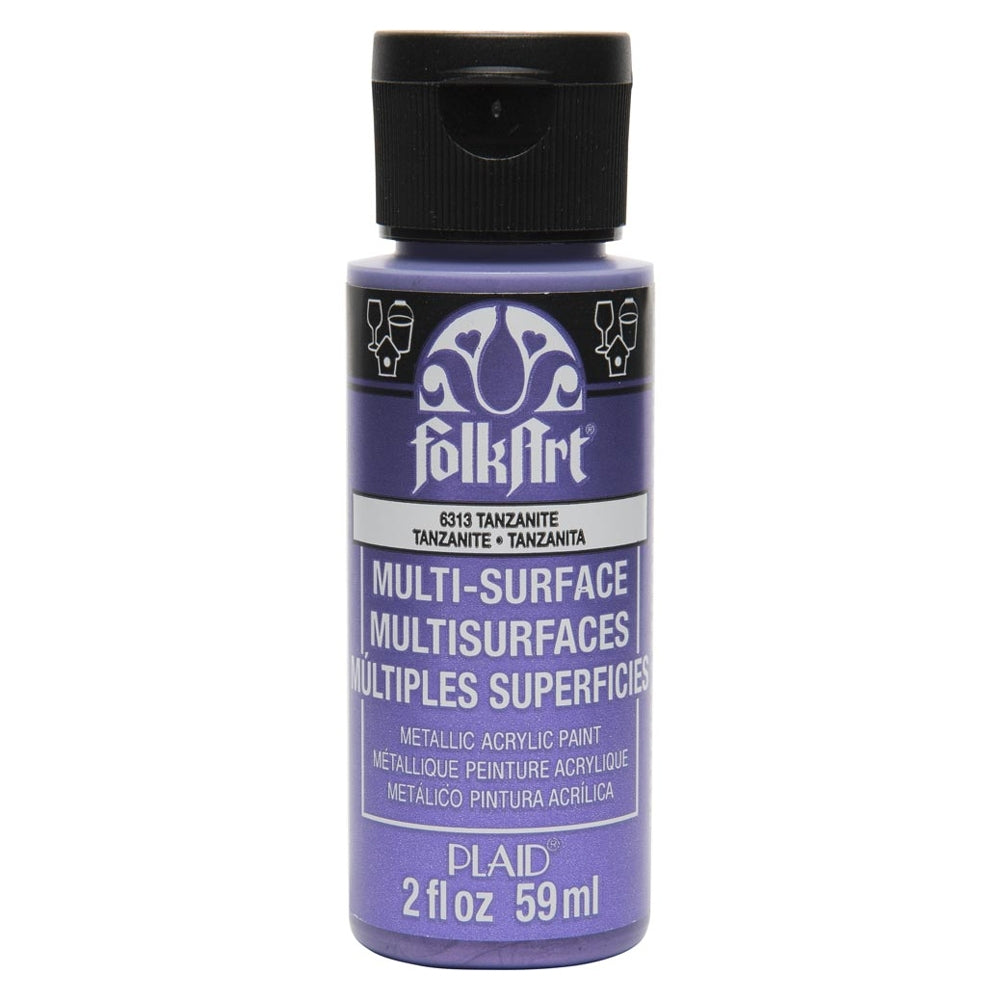 Folkart - Multi -Surface Acryl Paint - 2oz - Met Tanzanite met Tanzanite