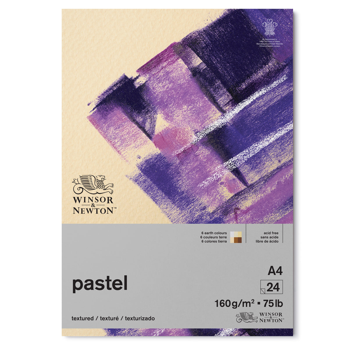 Winsor et Newton - bloc de papier pastel - A4 - 160g/m² - tons de terre