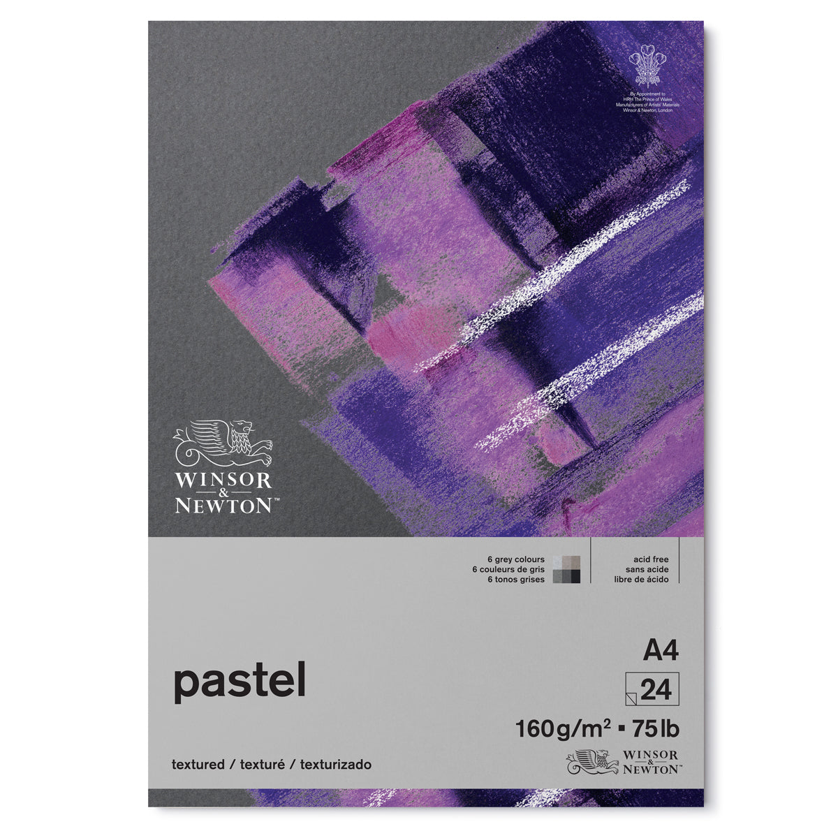 Winsor et Newton - PAD PAPIER PASTEL - A4 - 160gsm - Tons gris