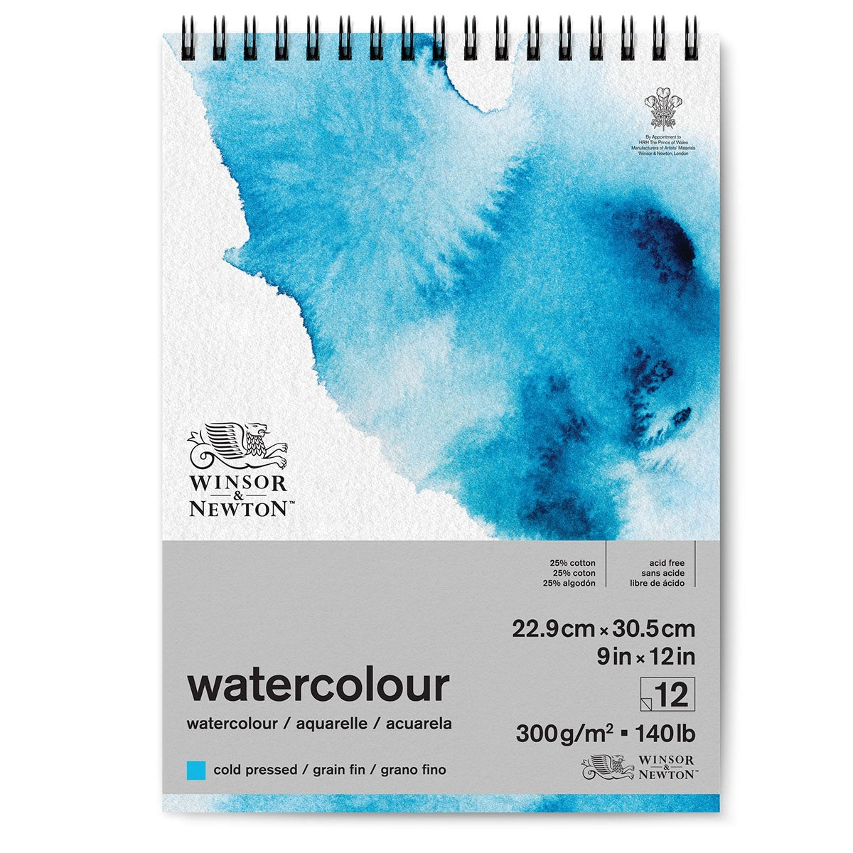 Winsor & Newton - Watercolour Pad - Spiral - Cold Pressed 9x12" 300gsm