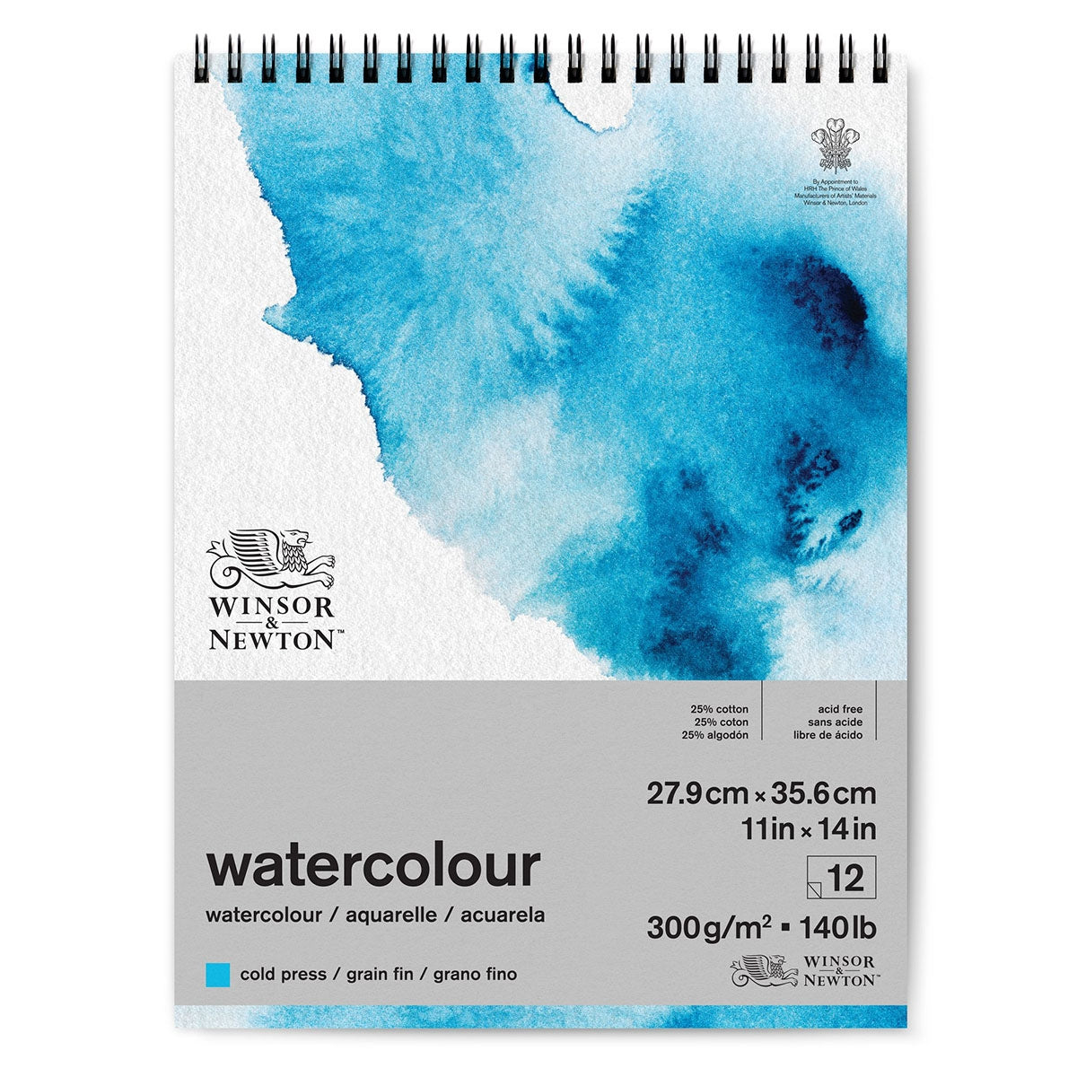 Winsor & Newton - Watercolour Pad - Spiral - Cold Pressed 11x14" 300gsm
