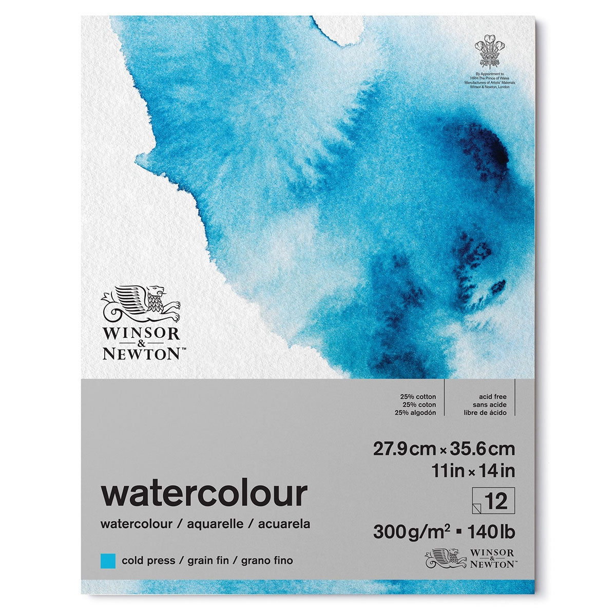 Winsor & Newton - Watercolour Pad - Gummed - Cold Pressed 11x14" 300gsm