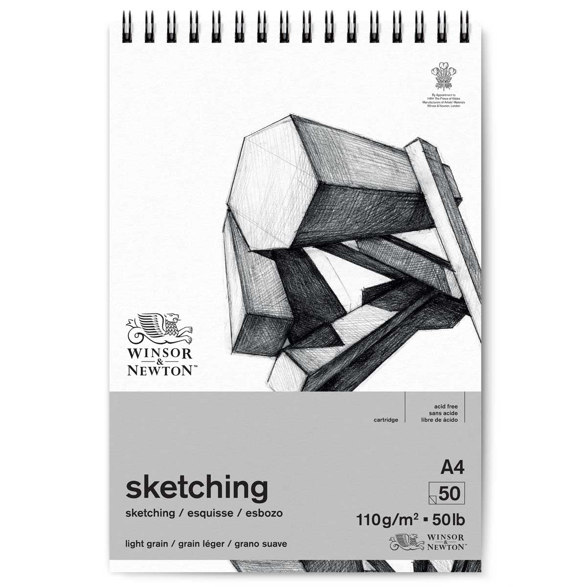 Winsor and Newton - Cartridge 110g Sketch Pad 50 Sheet - A4