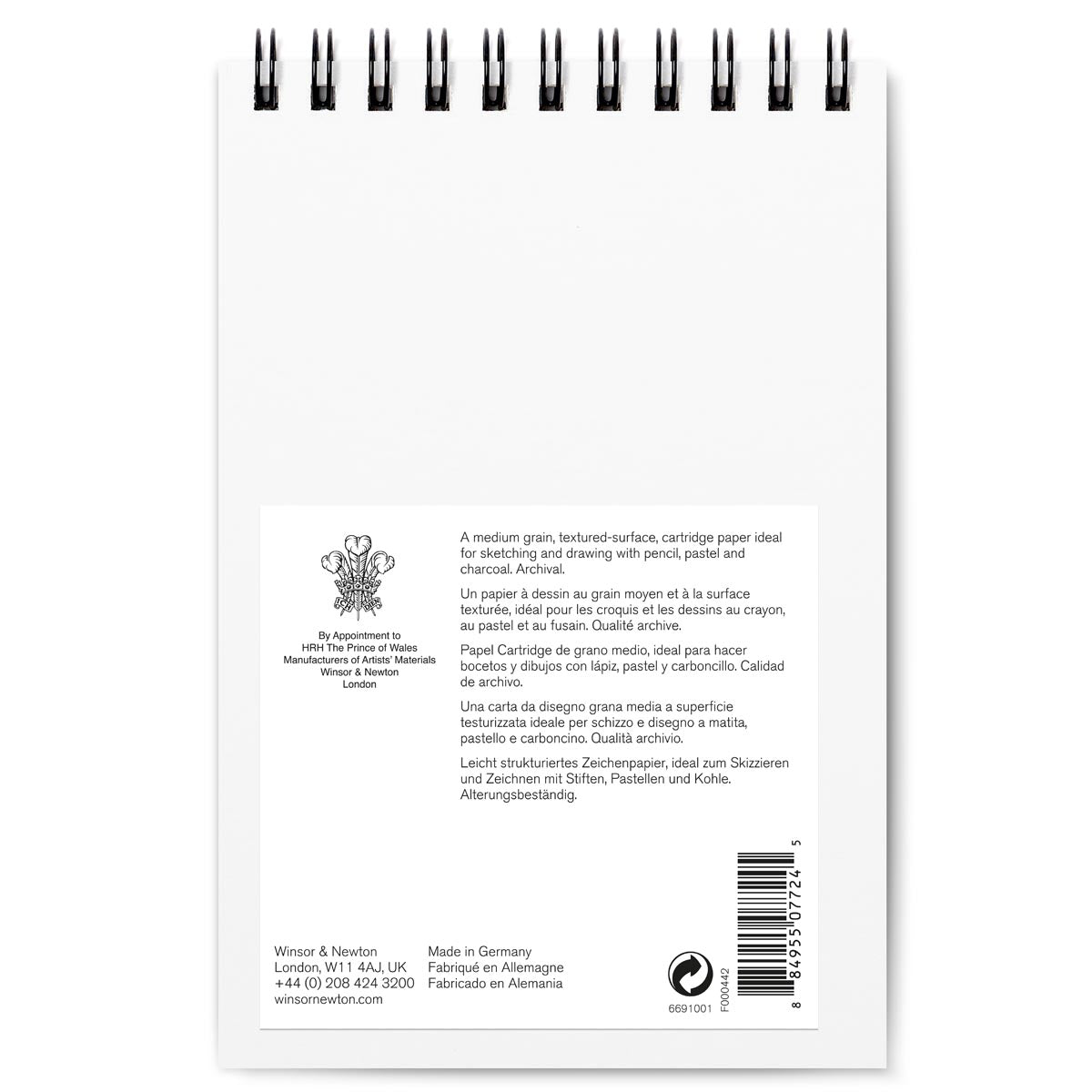 Winsor and Newton - Smooth Surface Cartridge 150gsm Spiral Pad - A5