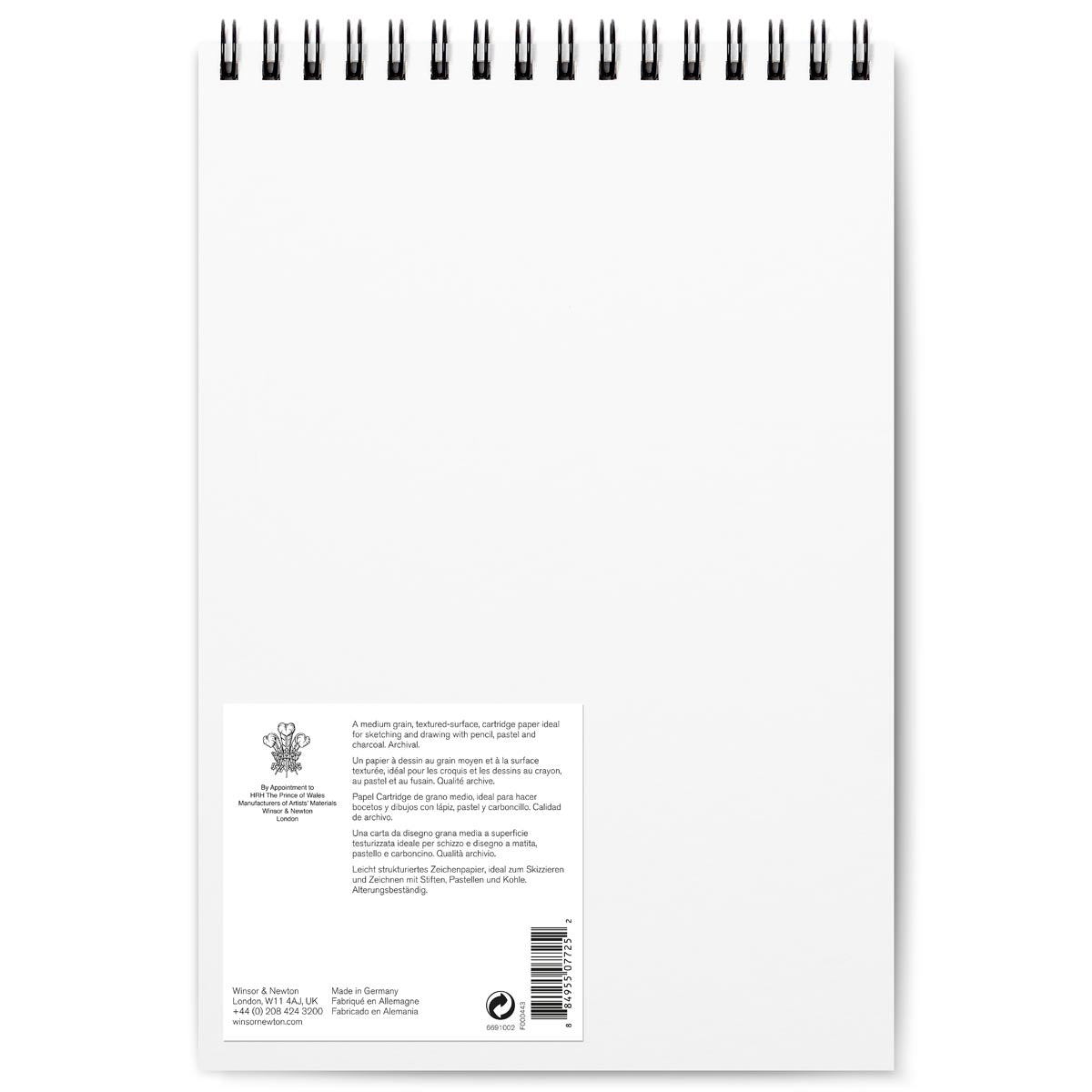 Winsor and Newton - Smooth Surface Cartridge 150gsm Spiral Pad - A4