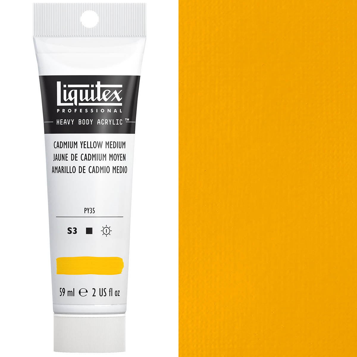 Liquitex - Heavy Body Acrylic Colour - 59ml Cadmium Yellow Medium