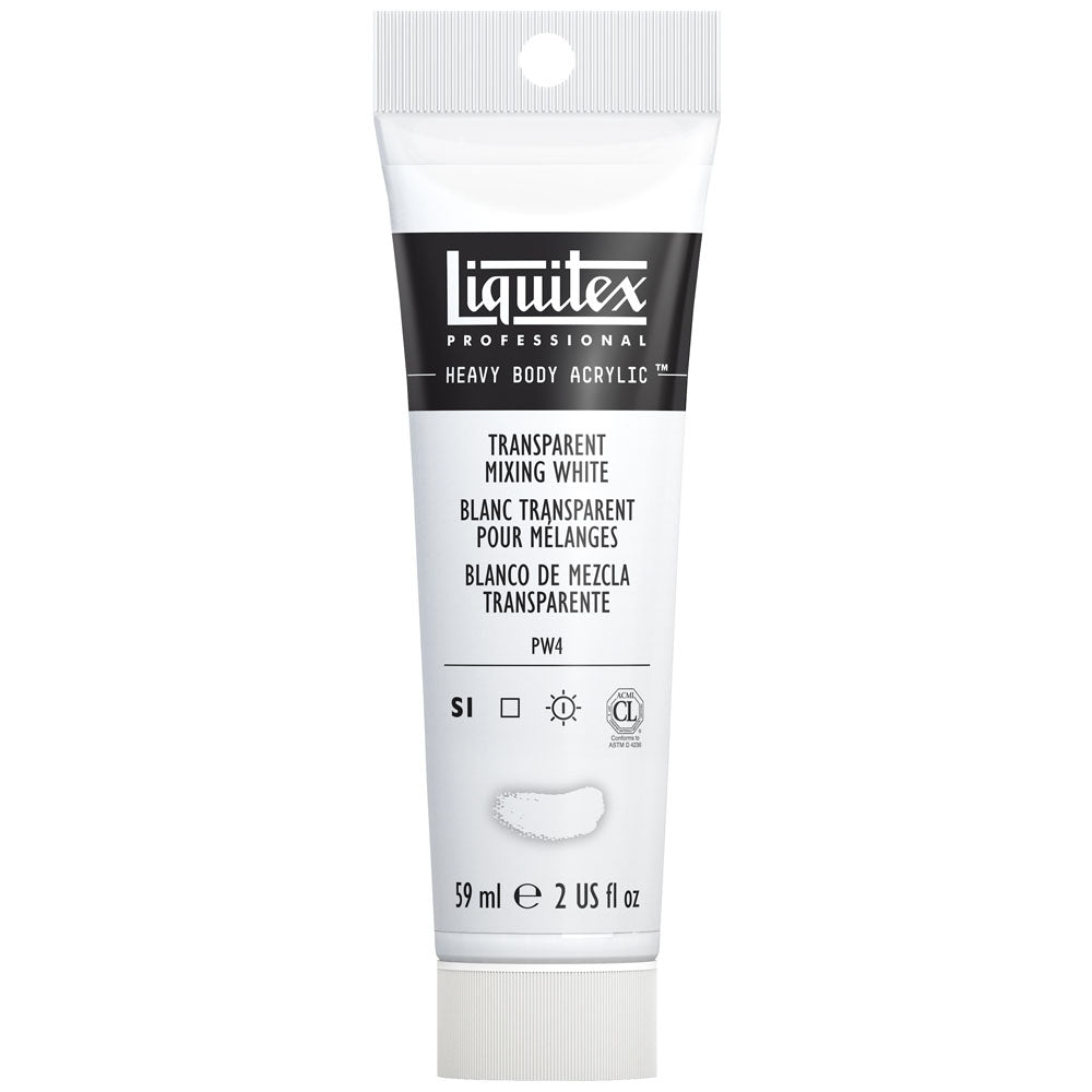 Liquitex - Acrylkleur met zware lichaam - 59 ml transparant mengen Wit