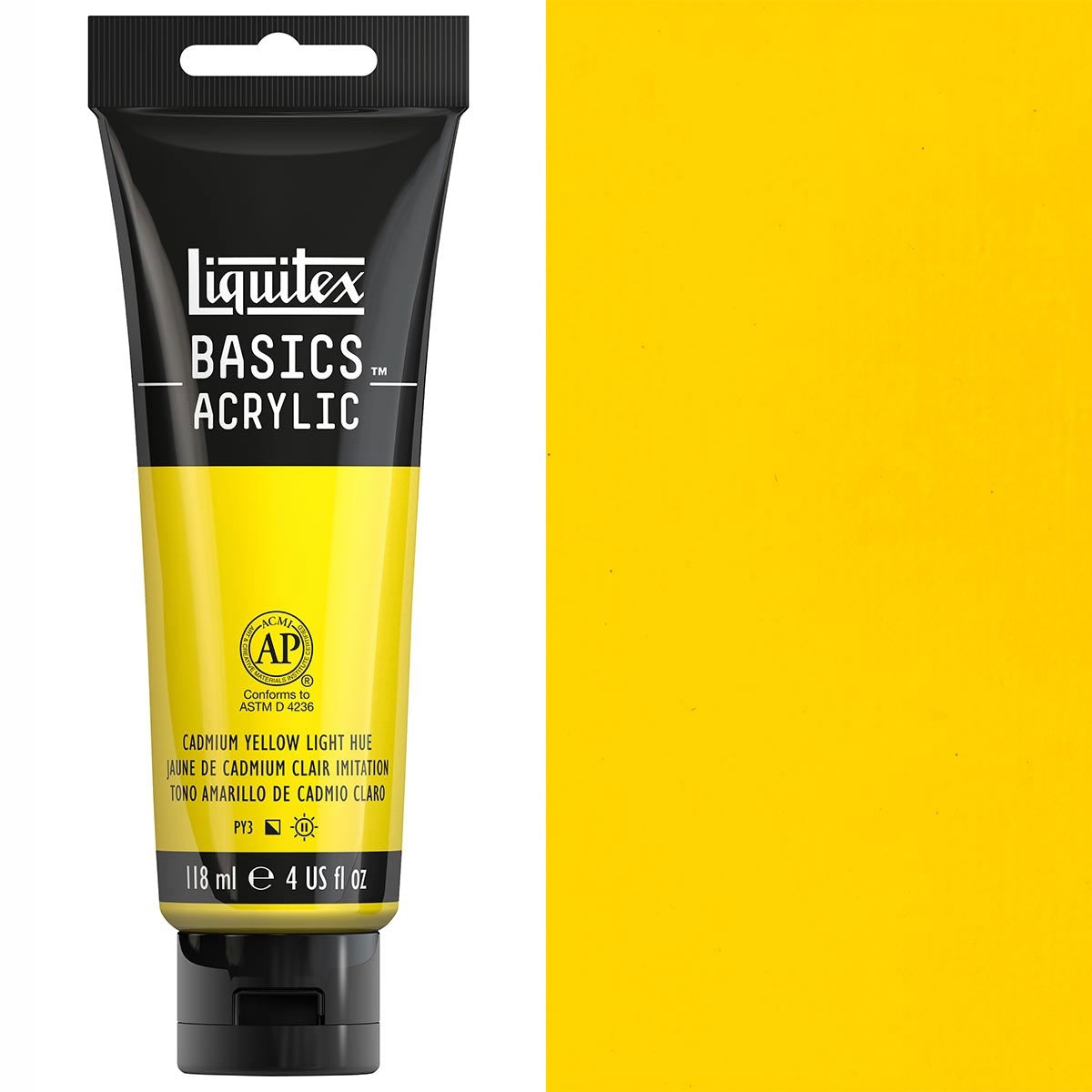 Liquitex - Basics Acrylic Colour - 118ml Cadmium Yellow Light Hue