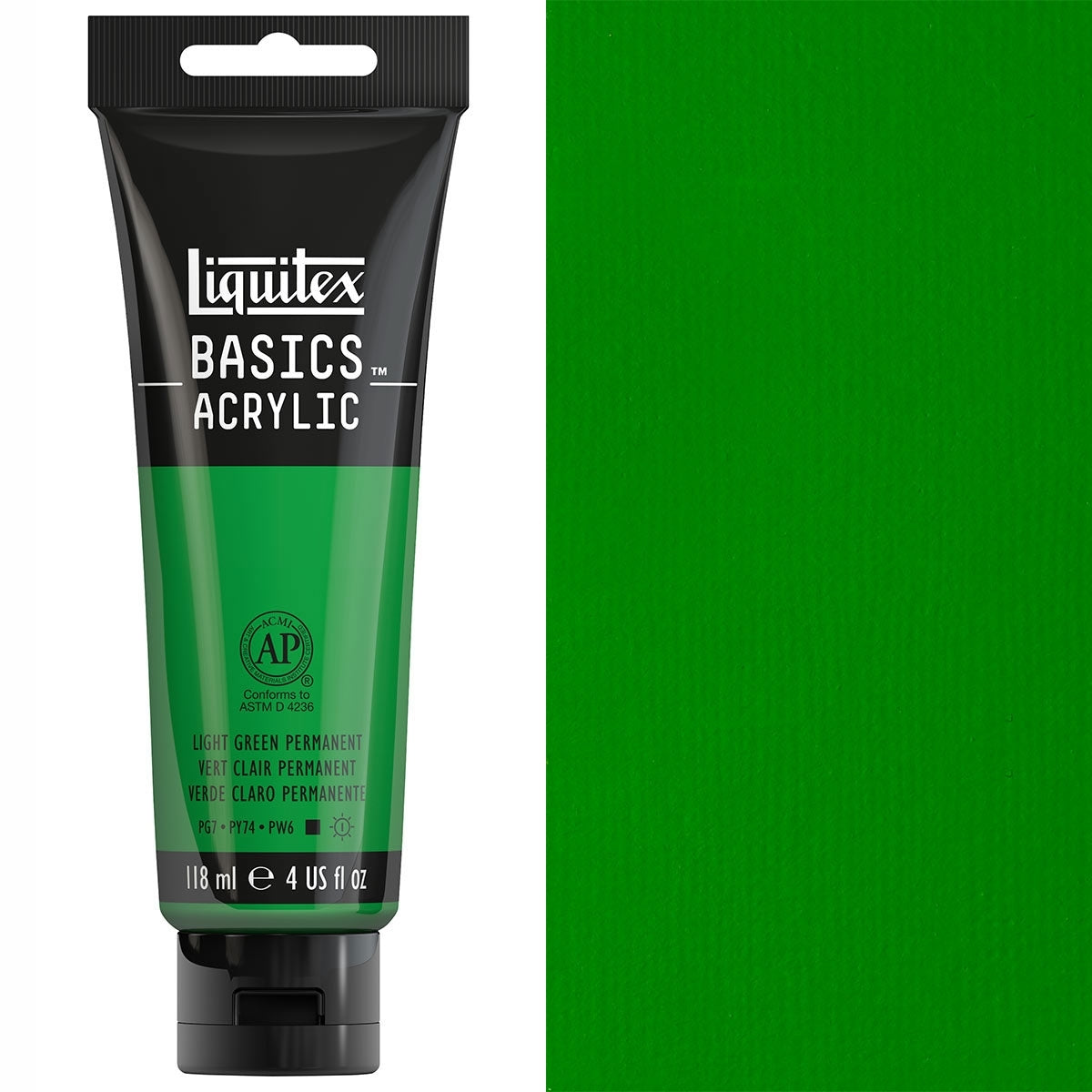 Liquitex - Basics Acrylic Colour - 118ml Light Green Permanent