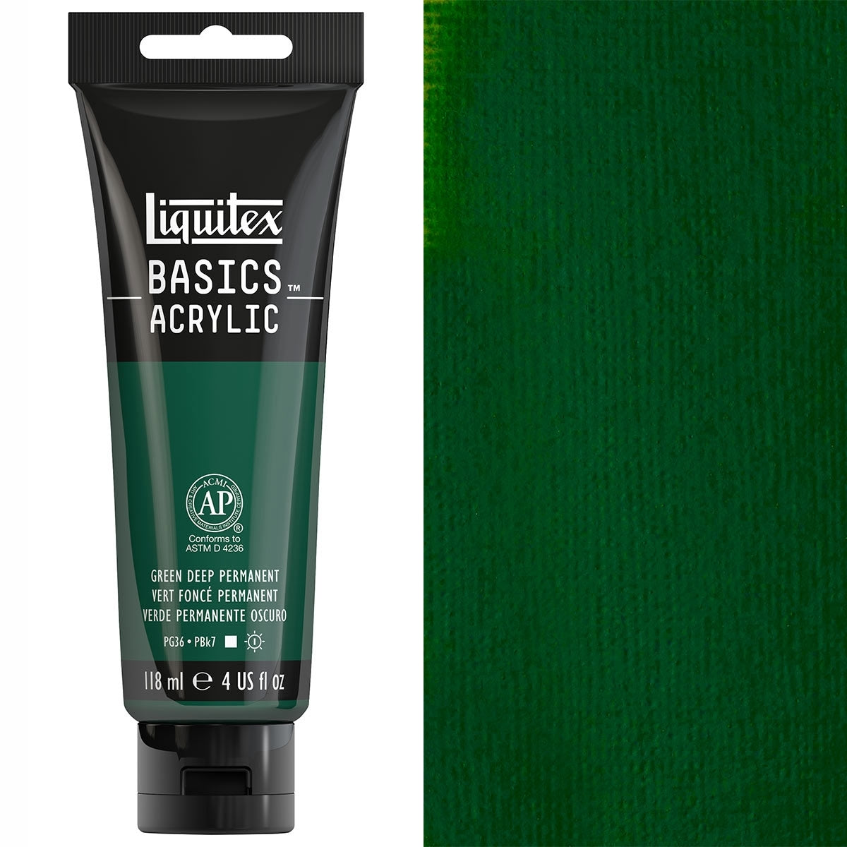Liquitex - Basics Acryl -kleur - 118 ml diep groen permanent