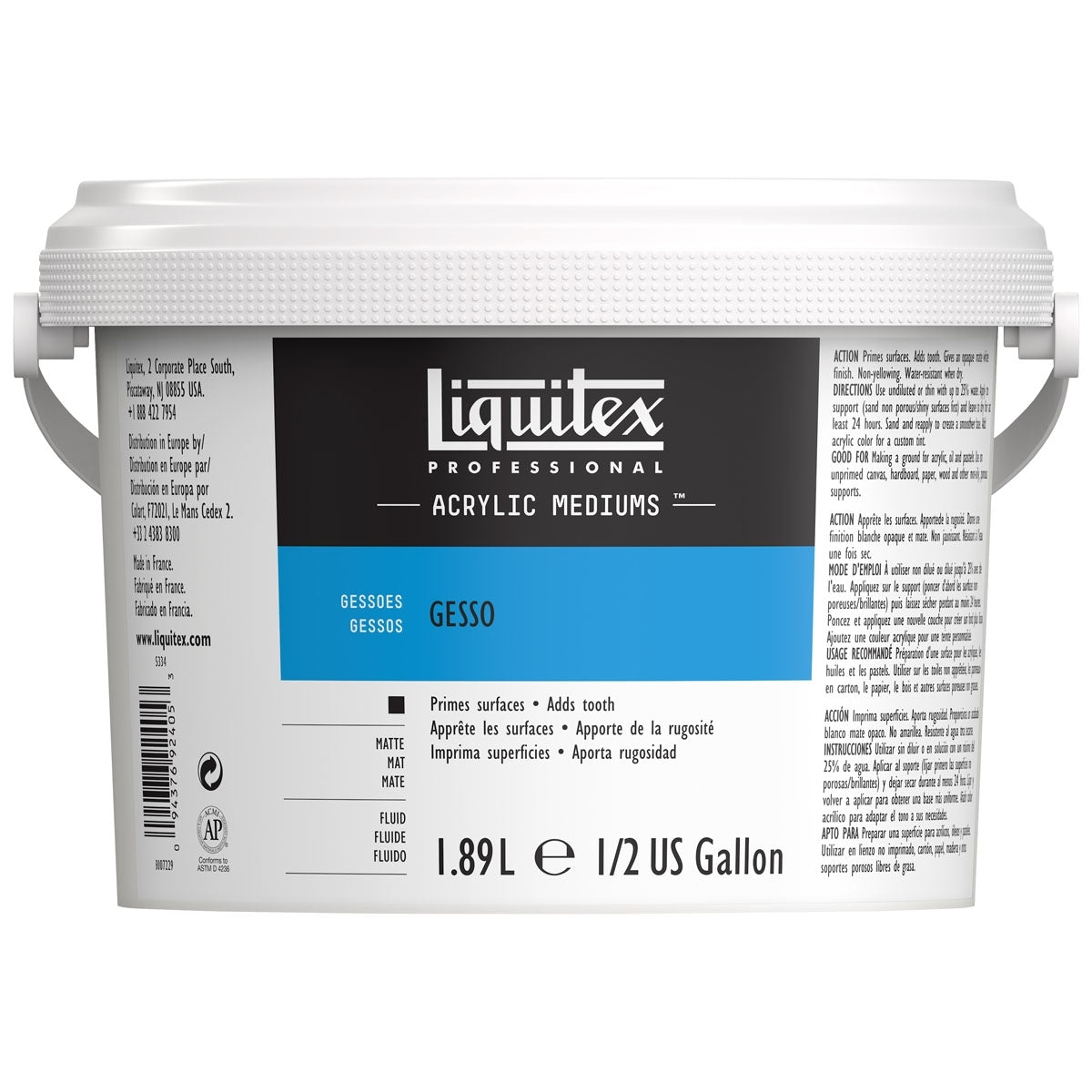 Liquitex - Gesso bianco 1,89 litri