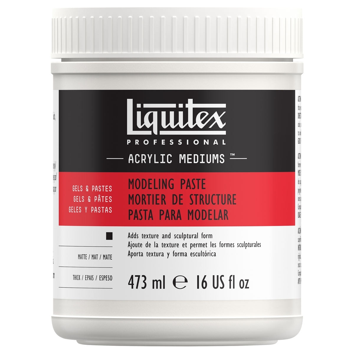 Liquitex - Modélisation de la pâte 473 ml