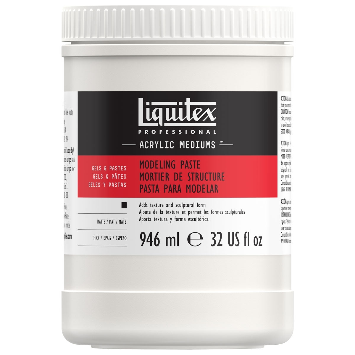 Liquitex - Modélisation de la pâte 946 ml