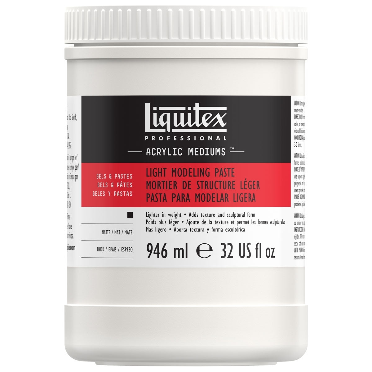 Liquitex - pasta di modellistica leggera 946ml