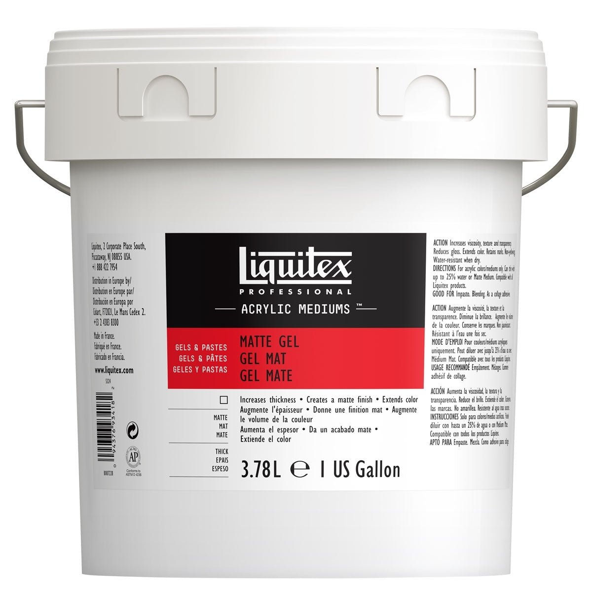 Liquitex - Matt Gel Medium 3,78 litri